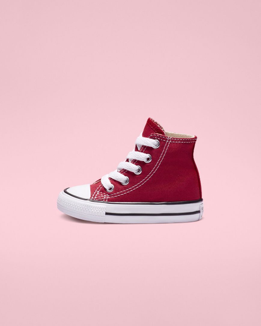 Zapatillas Altas Converse Chuck Taylor All Star Classic Niña Rojas | PE 5L40PW